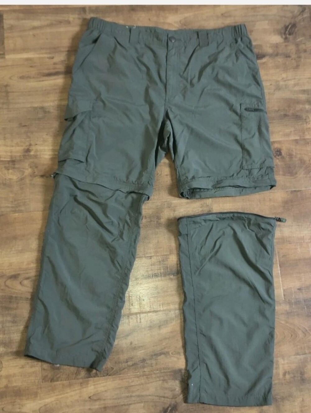 Columbia Men's Olive Cargo Zip-Off Pants